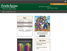 Tablet Screenshot of eurekasavings.com